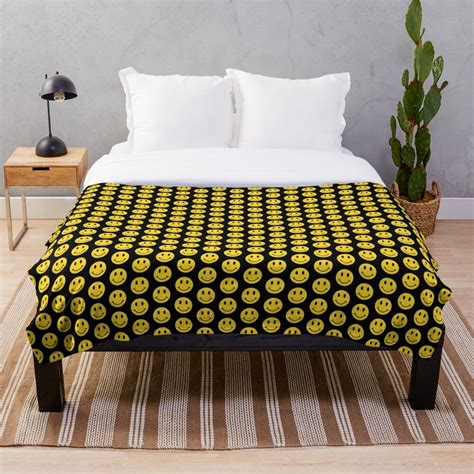 smiley face bedding|smiley face throw blanket.